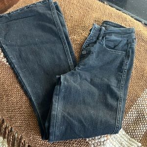 Black flare jeans size 25